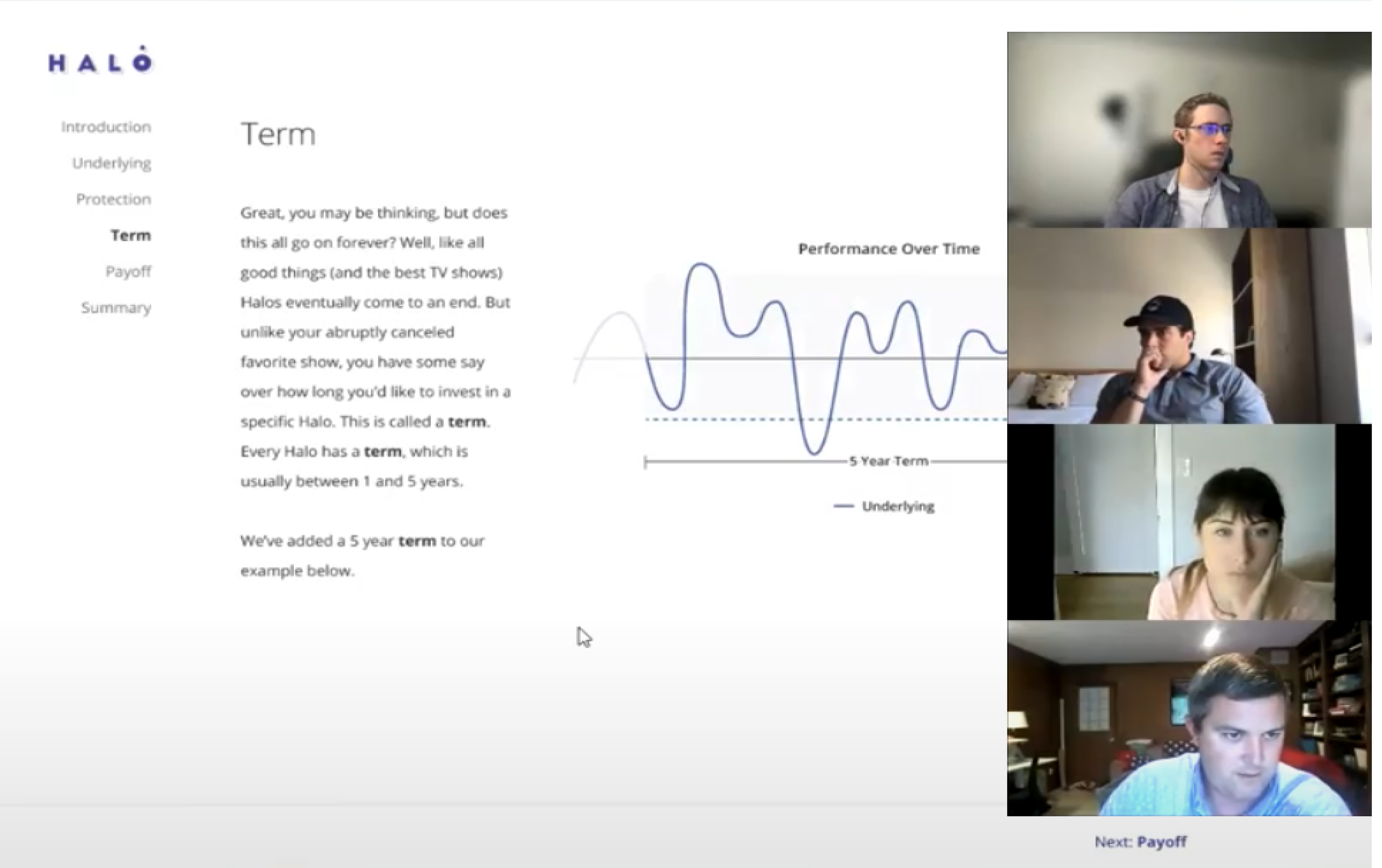 screenshot from virtual user interview